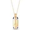 Thumbnail Image 1 of Italia D'Oro Colori Costa Black Enamel Necklace 14K Yellow Gold 18"