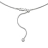 Thumbnail Image 2 of Adjustable Box Chain Necklace 1.45mm Solid Sterling Silver 24"