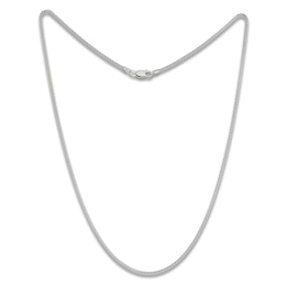 Popcorn Chain Necklace 1.6mm Semi-Solid Sterling Silver 18"
