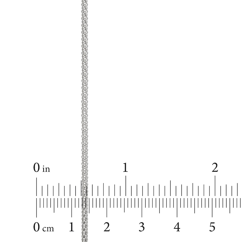 Main Image 3 of Popcorn Chain Necklace 1.6mm Semi-Solid Sterling Silver 18"