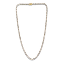 Cuban Curb Chain Necklace 4mm Solid 14K Yellow Gold 20"