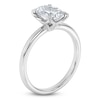 Thumbnail Image 2 of Certified Oval-Cut Diamond Solitaire Engagement Ring 2 ct tw 18K White Gold (SI2/G)