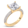 Thumbnail Image 2 of Princess-Cut Lab-Grown Diamond Engagement Ring 2-1/2 ct tw 14K Yellow Gold