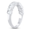 Thumbnail Image 2 of Pear-Shaped Lab-Grown Diamond Alternating Anniversary Ring 1-1/2 ct tw 14K White Gold