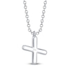 Thumbnail Image 3 of Shy Creation Diamond Letter X Pavé Necklace 1/15 ct tw 14K White Gold 18" SC55028331-X
