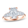 Thumbnail Image 1 of Vera Wang VOW Radiant-Cut Lab-Grown Diamond Engagement Ring 2-5/8 ct tw 14K Rose Gold