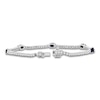 Thumbnail Image 2 of Oval-Cut Blue Lab-Created Sapphire & White Lab-Created Sapphire Station Bracelet Sterling Silver 7.5"