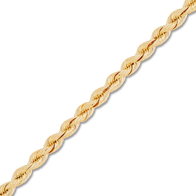 Main Image 3 of Silk Rope Chain Necklace 2.5mm Solid 14K Yellow Gold 20"