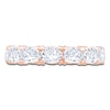 Thumbnail Image 3 of Certified Oval-Cut Diamond Anniversary Ring 1-5/8 ct tw 18K Rose Gold