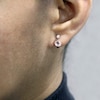 Thumbnail Image 3 of Natural Morganite & Diamond Drop Earrings 1/10 ct tw 10K Rose Gold