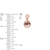 Thumbnail Image 4 of Natural Morganite & Diamond Drop Earrings 1/10 ct tw 10K Rose Gold