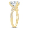 Thumbnail Image 2 of Oval-Cut Lab-Grown Diamond Engagement Ring 3-1/4 ct tw 14K Yellow Gold