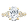 Thumbnail Image 3 of Oval-Cut Lab-Grown Diamond Engagement Ring 3-1/4 ct tw 14K Yellow Gold