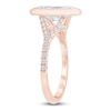 Thumbnail Image 2 of Marquise-Cut Lab-Grown Diamond Bezel-Set Engagement Ring 2-1/3 ct tw 14K Rose Gold