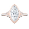 Thumbnail Image 3 of Marquise-Cut Lab-Grown Diamond Bezel-Set Engagement Ring 2-1/3 ct tw 14K Rose Gold