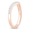 Thumbnail Image 2 of Certified Diamond Contour Anniversary Ring 3/8 ct tw 14K Rose Gold