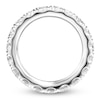 Thumbnail Image 2 of Lab-Grown Diamond Eternity Band 2-1/2 to 3-1/3 ct tw 14K White Gold