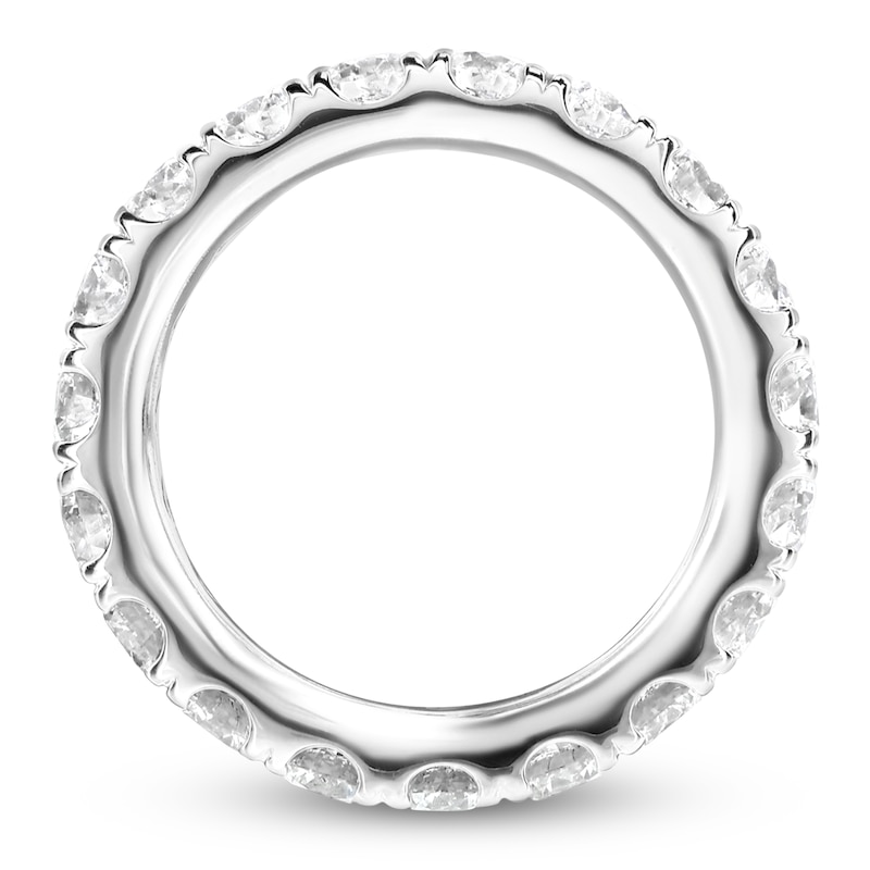 Main Image 2 of Lab-Grown Diamond Eternity Band 2-1/2 to 3-1/3 ct tw 14K White Gold