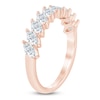 Thumbnail Image 2 of Certified Marquise-Cut Diamond Two-Row Wedding Band 1 ct tw 14K Rose Gold