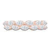 Thumbnail Image 3 of Certified Marquise-Cut Diamond Two-Row Wedding Band 1 ct tw 14K Rose Gold