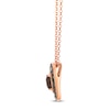 Thumbnail Image 2 of Le Vian Cushion-Cut Chocolate Quartz Necklace 1 1/4 ct tw 14K Strawberry Gold 19"
