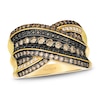 Thumbnail Image 1 of Le Vian Diamond Multi-Row Crossover Ring 1 ct tw 14K Honey Gold