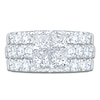 Thumbnail Image 3 of Certified Princess-Cut Quad Diamond Engagement Ring 4 ct tw 14K White Gold