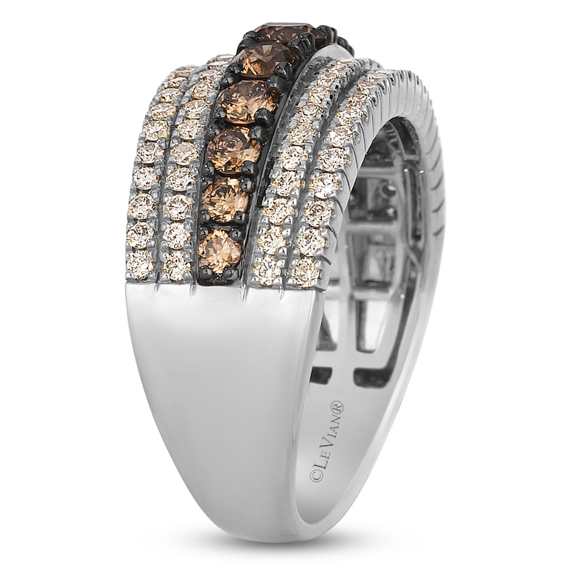 Main Image 3 of Le Vian Diamond Multi-Row Ring 1-1/3 ct tw 14K Vanilla Gold