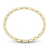 Thumbnail Image 3 of Shy ICON Lumeria Baguette & Round-Cut Multi-Diamond Pillow Link Bangle Bracelet 1/10 ct tw 14K Yellow Gold B22001553V4ZM