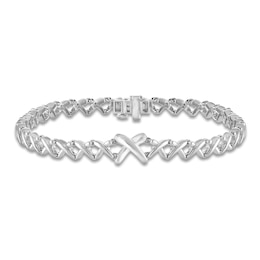 Unspoken Crosslink Bracelet 5mm Sterling Silver 7"