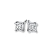 Thumbnail Image 0 of Diamond Earrings 1/2 ct tw Princess-cut 14K White Gold (I2/I)