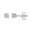 Thumbnail Image 1 of Diamond Solitaire Earrings 1/3 ct tw Round-cut 14K White Gold (I2/I)