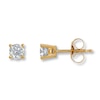 Thumbnail Image 0 of Diamond Earrings 1/2 ct tw Round-Cut 14K Yellow Gold (I2/I)