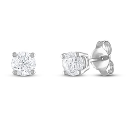 Diamond Earrings 3/4 ct tw Round-cut 14K White Gold (I2/I)