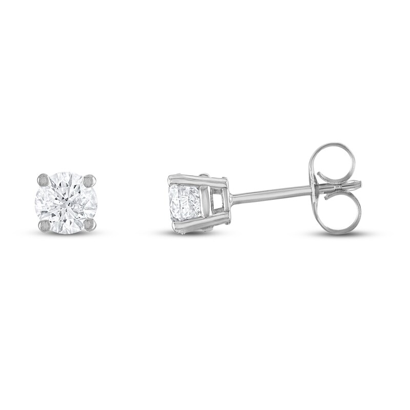 Main Image 2 of Diamond Earrings 3/4 ct tw Round-cut 14K White Gold (I2/I)