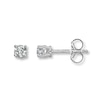 Thumbnail Image 1 of Diamond Solitaire Earrings 1/4 ct tw Round-cut 14K White Gold (I2/I)