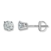 Thumbnail Image 0 of Certified Diamonds 1/4 ct tw Round-cut 18K White Gold Earrings (I1/I)
