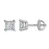 Thumbnail Image 0 of Certified Diamond Earrings 1/3 ct tw Princess-cut 18K White Gold (I1/I)