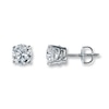 Thumbnail Image 1 of Diamond Earrings 1-1/2 ct tw Round 14K White Gold (I2/I)