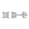 Thumbnail Image 0 of Diamond Earrings 1-1/2 ct tw Princess-cut 14K White Gold (I2/I)