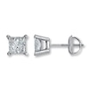 Thumbnail Image 0 of Diamond Earrings 1-1/4 ct tw Princess-cut 14K White Gold (I2/I)