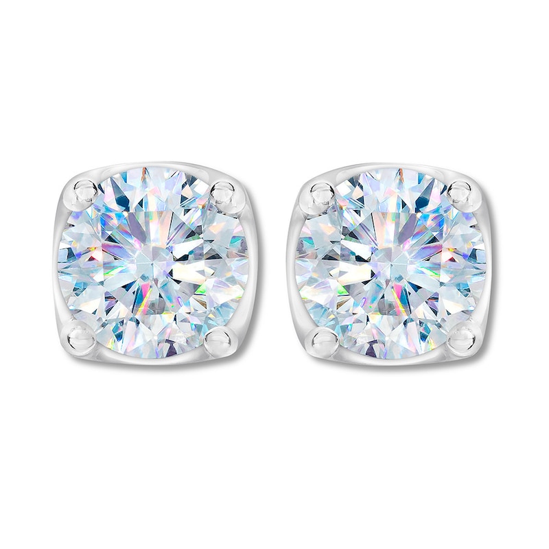 THE LEO First Light Diamond Solitaire Earrings 1-1/2 ct tw 14K Gold (I1/I)