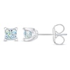 Thumbnail Image 0 of THE LEO First Light Diamond Solitaire Earrings Princess 1/2 ct tw 14K White Gold (I1/I)
