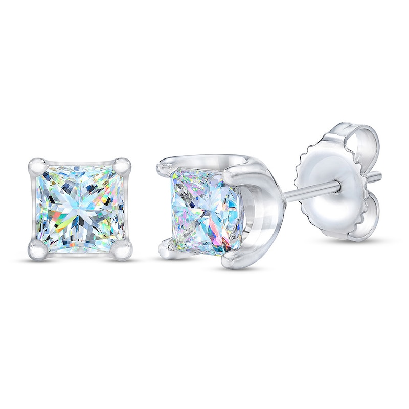 Main Image 2 of THE LEO First Light Diamond Solitaire Princess Earrings 1-1/2 ct tw 14K Gold (I1/I)