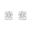 Thumbnail Image 2 of Lab-Created Diamond Solitaire Earrings 1 ct tw Round 14K White Gold (SI2/F)