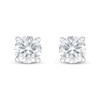 Thumbnail Image 2 of Lab-Created Diamond Solitaire Earrings 1 ct tw Round 14K White Gold (SI2/F)
