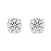 Lab-Created Diamond Solitaire Earrings 2 ct tw Round 14K White Gold (SI2/F)