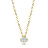 Thumbnail Image 1 of The Leo First Light Diamond Necklace 1/4 ct tw Round 14K Yellow Gold