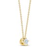 Thumbnail Image 2 of The Leo First Light Diamond Necklace 1/4 ct tw Round 14K Yellow Gold