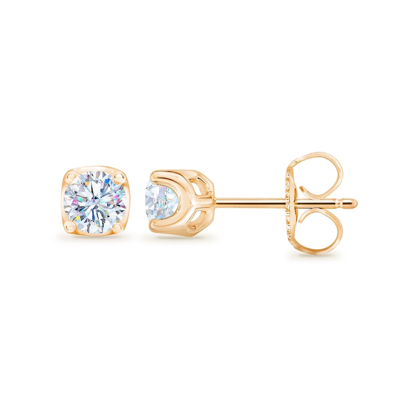 THE LEO First Light Diamond Solitaire Earrings 1/4 ct tw 14K Yellow Gold (I1/I)